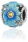Wedanor Charme Blaue Gänseblümchen Charms Anhänger 925 Sterling Silber Charm Pendant für Europäische Armbänder und Halsketten