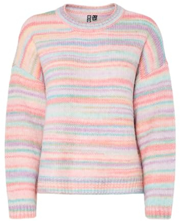 PIECES Damen Pcorman Ls O-Neck Knit Pwp Bc Pcorman Ls O-Neck Knit Pwp Bc (1er Pack)