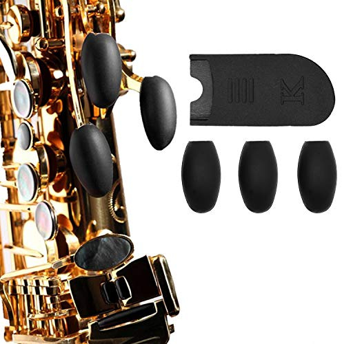 Saxophone Finger Rest, 3Pcs Saxophone Palm Key Risers, SaxophoneS Accessories, Pads 1.8 * 0.8 * 0.2inch for Alto, Tenor, and Soprano Saxophones, Performance Accessory