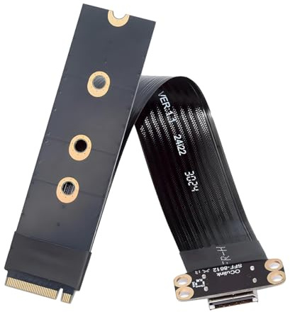 cablecc PCI-E4.0 M.2 M-Key 2280 NGFF auf Oculink SFF-8612 SFF-8611 Hostkabel für NVME U.2 SSD eGPU, 15 cm