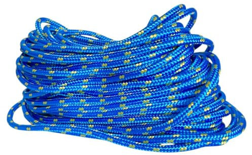 BK Shop Polypropylenseil 10 mm x 10 m - Geflochtene Schnur PP Blau - Wasserdichtes Seil mit Kern - UV-beständiges Zugseil - Polypropylen-Kordel für Bauwesen, Verkehr, Segeln und Wassersportarten