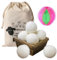 6 Pezzi Palline di Lana per Asciugatrice, 6 cm 100% Pura Lana Palline Asciugatrice, Naturale Riutilizzabile, Riduce il Tempo di Asciugatura Sfere Asciugatrice per l'asciugabiancheria