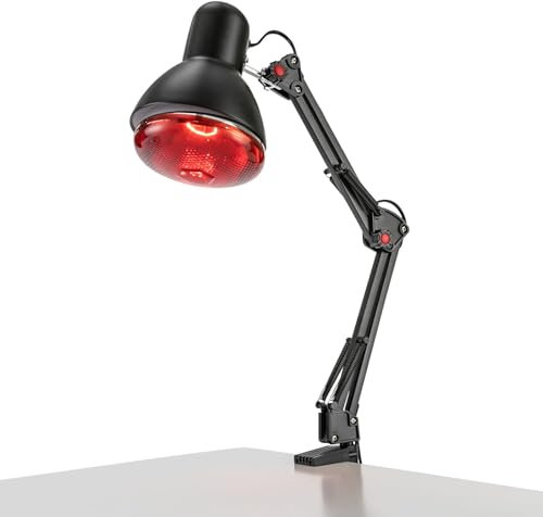 Nah-Infrarot-Licht-Therapie mit Halteschnalle 360° Gedreht Rotlichttherapiegerät 150W Infrarotlichttherapie Rotlicht-Panel für Muskel- und Gelenkschmerzen zu Lindern zur Sportler und Schmerzpatienten