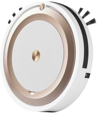Ciieeo Goldener Staubsauger Roboter 1200mah aus Abs für Heimgebrauch | Smartphone Steuerung, 1 Satz, Kompakte Bauform, Hohe Saugleistung für Haare