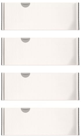 Bosiyrggrl Drawer Divider Organizer for Kitchen Bedroom Bathroom for Clothes Dresser Drawer B 4Pc