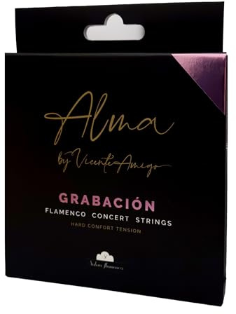 Gioco di corde chitarra flamenco mod Registrazione - Tensione Hard Comfort | Suono con definizione e proiezione | Ideale per studio di registrazione