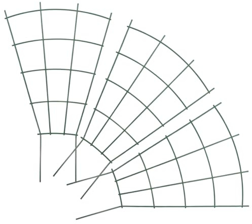 SEWACC 3 Stück Kleine Metall Rankgitter für Kletterpflanzen Grün 40 X 25cm Pflanzenstütze für Töpfe Indoor Garten
