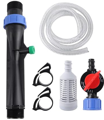 zyzZSRHZYZ 1/1,5/2 Außengewinde Venturi-Düngungsset, automatischer Dünger-Injektor, Tropfsprinkler, Bewässerungsarmaturen(1inch)