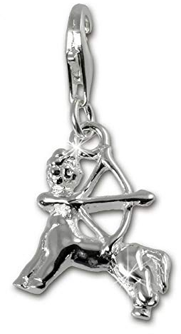 SilberDream 925 Sterling Silber Charm Sternzeichen Schütze Anhänger für Armband Kette Ohrring