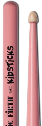 Vic Firth Baguettes de Batterie pour Enfant, Caryer Américain, Bout en Bois, Rose