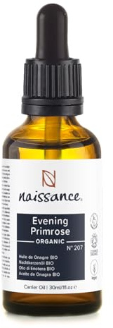 Naissance Ekologisk Nattljusolja (nr 207) - 30 ml - Naturlig, Certifierad Organisk, Grymhetsfri, Vegansk - Närande och återfuktande för Alla Hudtyper