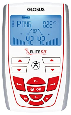 Globus | Elite SII, 2-Kanal-Elektrostimulator | 100 Programme für jeden Behandlungsbedarf, Fitness, Körperform, Schönheit, Gesundheit und Wohlbefinden