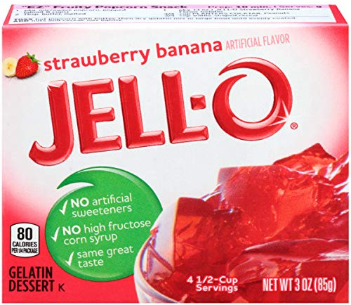 Jell-O Strawberry Banana Gelatin Dessert (85g)