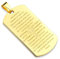 Bungsa Unisex Anhänger Dog Tag mit Gebetstext aus 316L Edelstahl