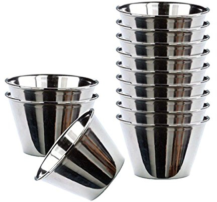 furein Flanero Individual en Acero Inoxidable Set de 12 Piezas (58988 7cm)