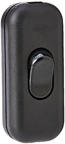 Knightsbridge ST6ABK 6A DP Inline Cord Switch, Black