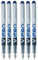 3X Blue V Pen Fountain Pen Disposable Medium Line Liquid Ink (Pack of 6)