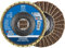 PFERD POLIVLIES-Fächerscheibe, 5 Stück, 125mm, A100, grob, X-LOCK (22,23 mm), 44694211 – für schnelle und komfortable Werkzeugwechsel, scheiben-ø 125 mm