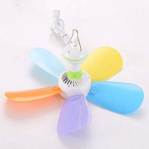 YJDQ Mini Ceiling Fan Mini Muto Ventilatore Domestico Adatto a Camera da Letto Ufficio 220V Protezione Ambientale/Come mostrato/A