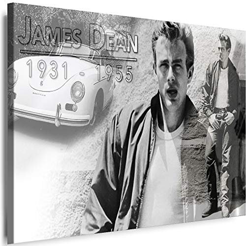 Myartstyle - Bilder James Dean 150 x 100 cm Leinwandbilder XXL - 1 Teilige Wandbilder Hollywood Legenden Film Kunstdrucke w-S-2020-36