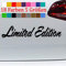 generisch Limited Edition Aufkleber Spezial Sonderedition Car Sticker Vinyl JDM OEM70-Schwarz 10x2cm