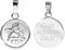 JEVELION Engel-Anhänger Silber-Anhänger 925 Sterling Silber für Damen, Herren und Kinder mit Gravur Gott schütze Dich als Kettenanhänger + Schmuck-Etui