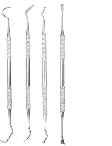 4Pcs Pinceau de Nettoyage pour Pistolet,Double Tête Crochet de Brosse de Tuyau en Acier Inoxydable Brosses Métalliques pour Nettoyage des Scories Rouille Soudure