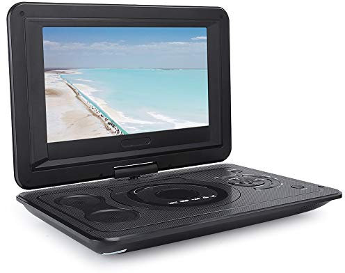 Annadue Lettore Dvd EVD Portatile/Display LCD da 13,9 Pollici per Bambini, con TV/FM/USB/Funzione di Gioco, Funzione di Memoria per Interruzione di Corrente Intelligente(EU)