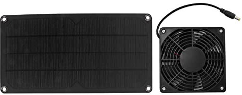Gatuxe Ventilatore solare, ventilatore solare ecologico portatile ad energia solare leggero con pannello solare per serra per la casa per il campeggio