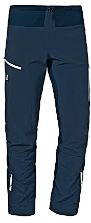 Schöffel Herren Softshell Pants Rinnen M, wind- und wasserabweisende Winter Wanderhose mit Body Mapping Technologie, atmungsaktive Multi-Sporthose für Outdoor und Bergsport, navy blazer, 52