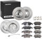 RIDEX 3405B1671 Bremsenset Vorne & Hinten Belüftet & 320,0 & 300mm - Bremsen Set mit Bremsscheiben und Bremsbeläge Satz