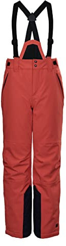 killtec Jungen Funktionshose/Skihose mit abzippbarem Latz KSW 79 BYS SKI PNTS, neon reinorange, 152, 37310-000