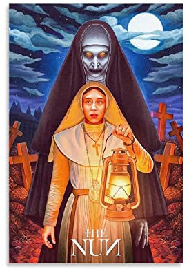 Filmposter The Nun, 61 x 91 cm, Vintage-Filmposter, dekoratives Gemälde, Leinwand, Wandkunst, Wohnzimmer, Poster, Schlafzimmermalerei, 20 x 30 cm