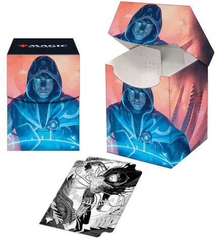 Ultra Pro - Magic: The Gathering Phyrexia All Will Be One - 100+ Card Deck Box (Jace, the Perfected Mind) Protect & Store Collectible Cards, Trading Cards, & Gaming Cards, Self Locking Lid Deck Box