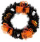 GADXE Halloween Kranz Dekor PVC Runder Kranz Schwarzer Kranz Handwerk Kranz Hängende Tür Wanddekoration Für Halloween Weihnachtsfeier Draußen Drinnen Kranz Hängen 40 cm (B, One Size)