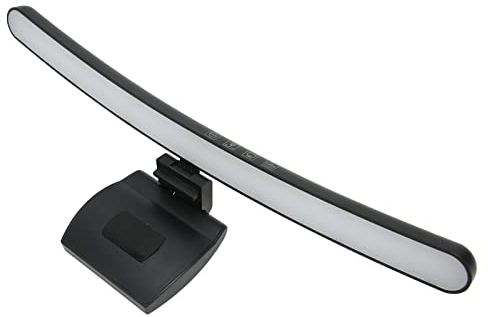 Jectse Barre Lumineuse de Moniteur Incurvée pour écran D'ordinateur, Lampe de Moniteur de Barre D'écran Incurvée avec 7 Couleurs RVB, Lampe de Moniteur de Protection des Yeux de L'écran d