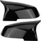 Ezweiji F30 Spiegelkappen,1 Paar Auto Spiegelkappen Rückspiegelgehäuse Kompatibel für F20 F21 F22 F23 F30 F31 F32 F33 F36 X1 E84 i3 M2 (Schwarz glänzend)