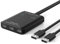 Lemorele Adaptateur USB Switch 3 Ports pour 2 PCs, Hub KVM 2 en 3 Sorties avec 2 Câbles pour Souris, Clavier, Scanner, Imprimante