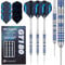 WIN.MAX Dartpfeile mit Metallspitze 90% Tungsten 3 Stück 90% Wolfram Stahl Darts 22 Gramm Dart professionelle Stahlpfeile mit Metallspitzen blau