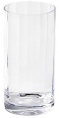 Lambert [A1] Tagliare Vase Glas, klar mit Optik, H20 D10cm