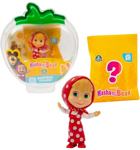 Masha & Michka, Packung mit 2 Figuren, Davon 1 Überraschung, zufällige Modelle zum Sammeln, Spielzeug für Kinder ab 3 Jahren, MHA19