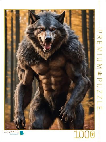 CALVENDO Puzzle Un Loup-Garou se Cache dans Une forêt Sombre | 1000 pièces de Ponte 48 x 64 cm Puzzle Photo pour des Heures heureuses
