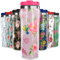 Pixly® Pink Flowers Thermal Travel Mug Coffee Tea Flask, 400ml/14oz Capacity, Flower, Floral Pattern - Pink Blossoms