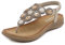 Meik Mangni Donna Sandali Piatti Estive Bohemia Pantofole Infradito da Spiaggia Ciabatte Antiscivolo Punta Aperta D Beige 38 EU