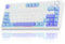 AULA F75 75% Wireless Mechanical Keyboard,2.4Ghz/Type-C/BT5.0 Gaming Keyboards,Advanced Structure,RGB Backlight,Hot Swappable Custom Keyboard for PC/Mac (Blue&Purple)