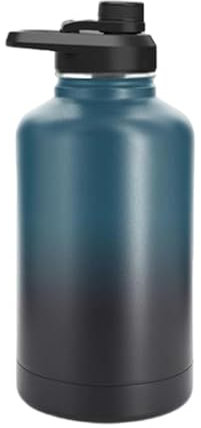 Gourde thermique - Gourde de sport de 64 oz | Grand flacon en métal pour vide à double paroi | Bouteille en acier inoxydable | Tasse de voyage, gourde, tasse thermique pour salle de sport D