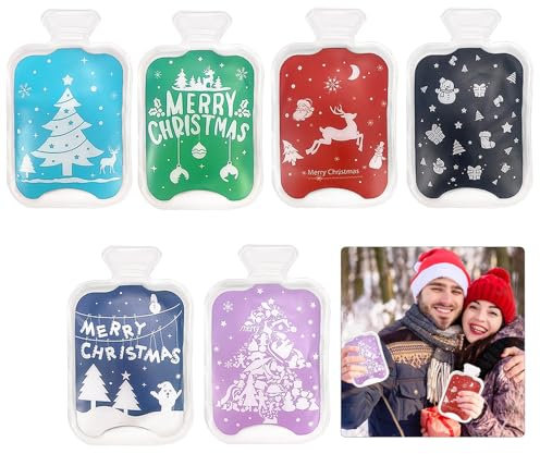 6 Stück Taschenwärmer Weihnachten, Handwärmer Knicken, Taschenwärmer Wiederverwendbar, Taschenwärmer Knicken, Handwärmer Weihnachten, Handwärmer Büro, Taschenwärmer Set für Kinder, Erwachsene