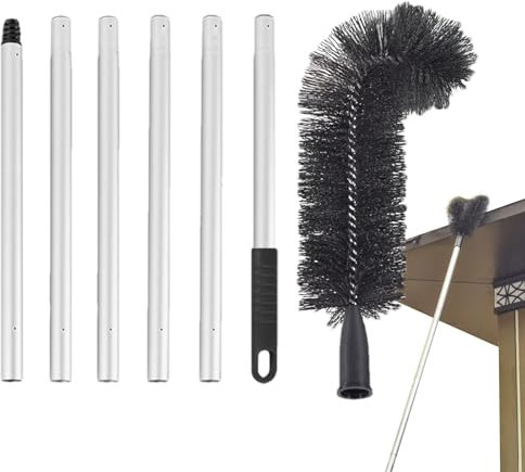Nettoyeur de gouttières - Outil de nettoyage des gouttières, Brosse rétractable pour gouttières | Nettoyeur de gouttière extensible, outils de nettoyage de gouttières de conception incurvée pour
