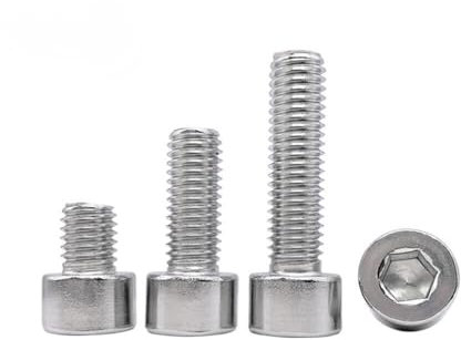 NUZBCPETR Innensechskantschrauben aus Edelstahl mit Innensechskant(M3.5 x 8mm 50pcs)