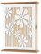 BlyeMichdi Boîte à Clés en Bois, Armoire à Clés Murale Décorative avec 6 Crochets, Décoration Murale, Boîte à Clés Vintage pour Entrée Chambre Couloir, 27x20x6 CM
